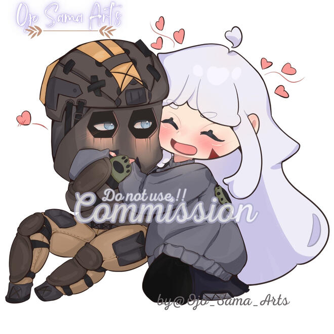 Commission couple chibi