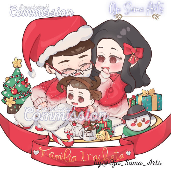 Commission Family chibi
